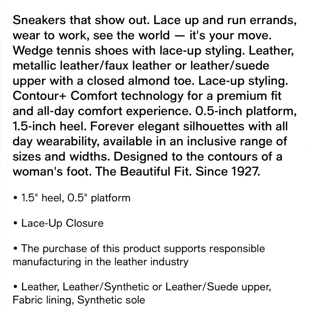 Naturalizer Women’s Shay Lace-Up Sneakers- Size 10 - Picture 13 of 13